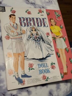 Dell Bride Doll Book - Pink, White & Yellow Cover Art